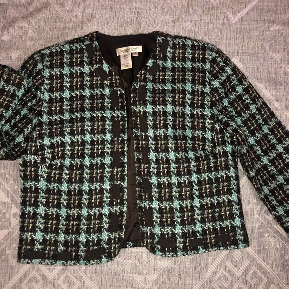 Coldwater Creek Tweed Design Blazer - Picture 3 of 8